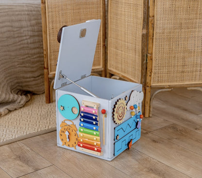 Busy Cube & Storage For Toys