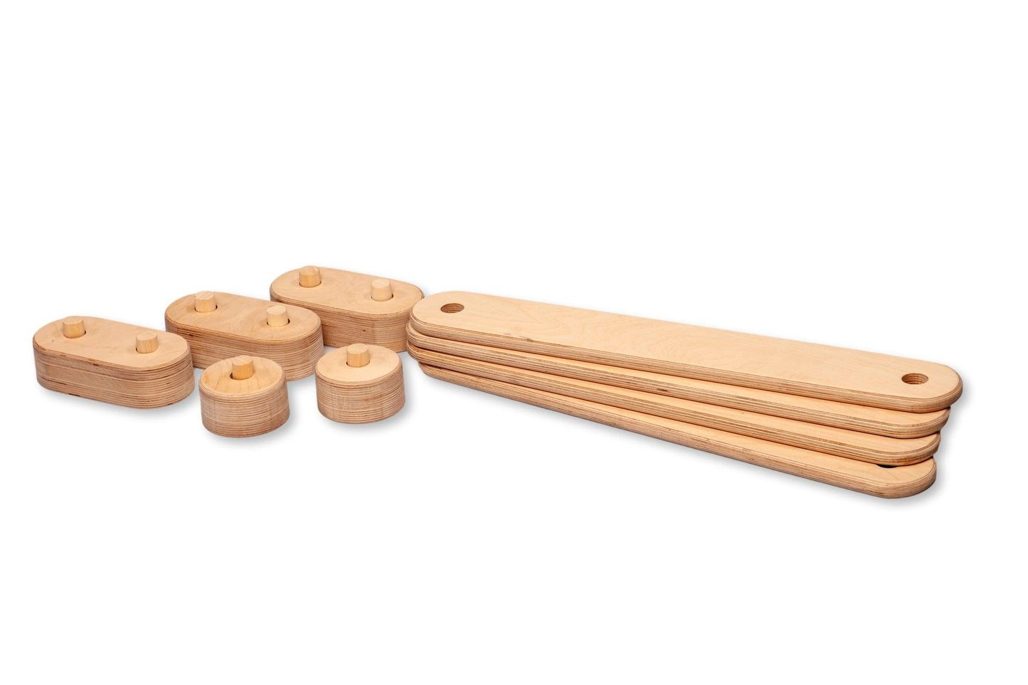 Circular Wooden Balance Beam Set | Montessori