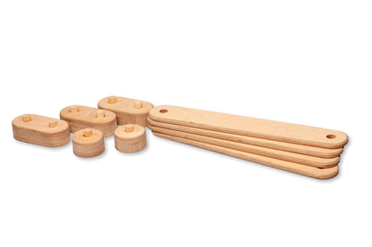 Circular Wooden Balance Beam Set | Montessori