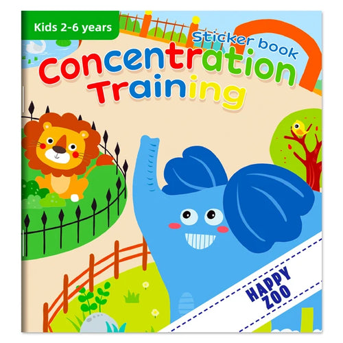 Montessori Toys Cartoon Sticker Books Focus on Potential Development