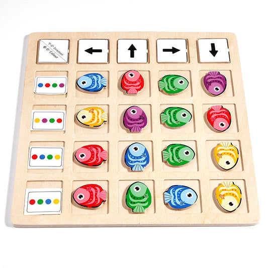 Children's Wooden Montessori Toys Kids Logical Thinking Training