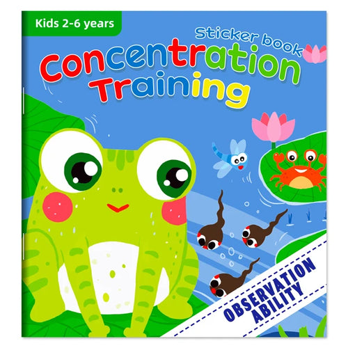 Montessori Toys Cartoon Sticker Books Focus on Potential Development