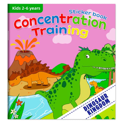 Montessori Toys Cartoon Sticker Books Focus on Potential Development