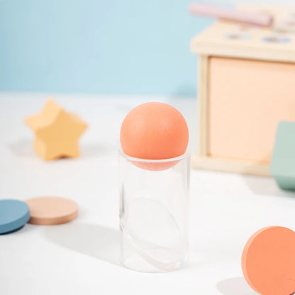 Wooden Color Shape Sorting Toys Drawer Box Busy Board Matching Game