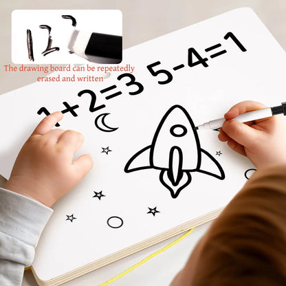 Toddler Montessori Toys 2 in 1 Wooden Magnetic Color & Number Maze