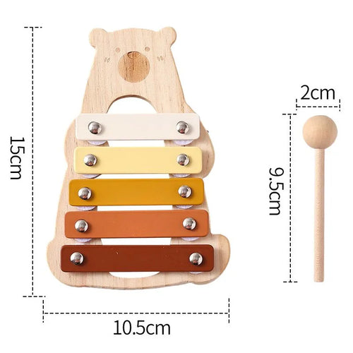 Musical Montessori Toys Baby Toys Rattle Bell Drum Xylophone