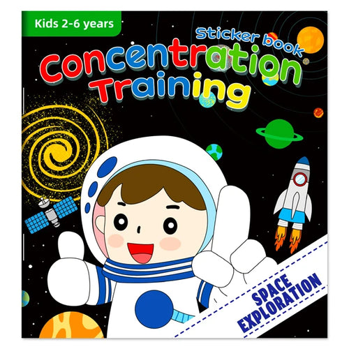 Montessori Toys Cartoon Sticker Books Focus on Potential Development