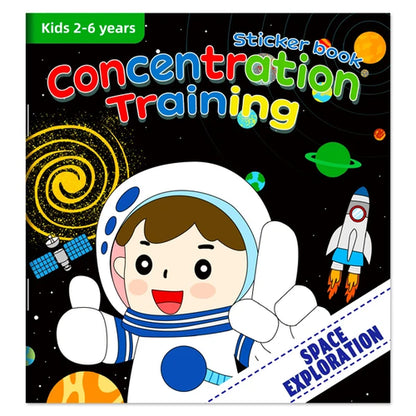 Montessori Toys Cartoon Sticker Books Focus on Potential Development