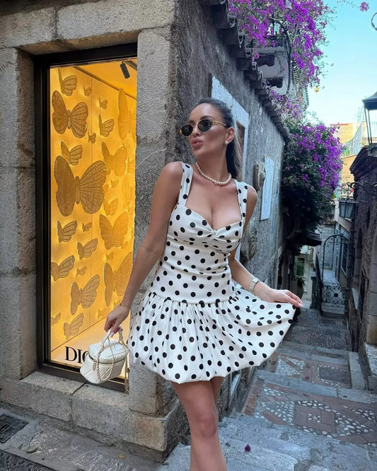 European and American style 2025 summer new sexy hot girl low-cut slim