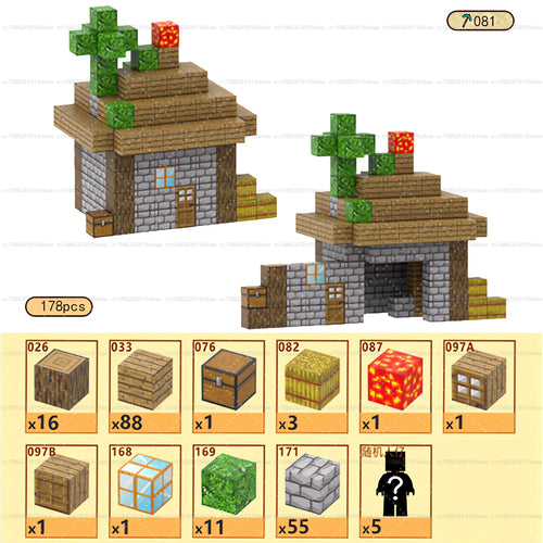 Magnetic Building Blocks Mine World Magnet Cube Set STEM Montessori