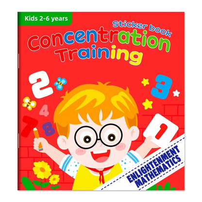 Montessori Toys Cartoon Sticker Books Focus on Potential Development