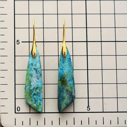 Pendientes Zia de jaspe imperial