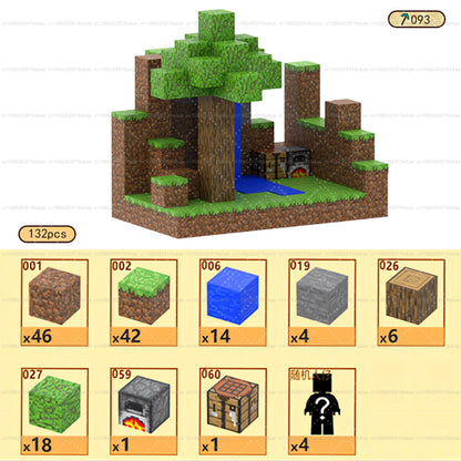 Magnetic Building Blocks Mine World Magnet Cube Set STEM Montessori