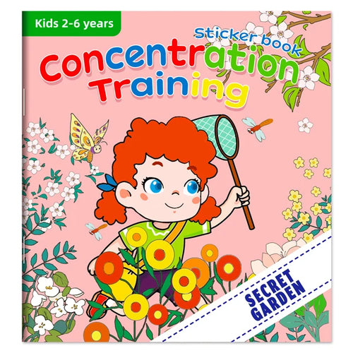 Montessori Toys Cartoon Sticker Books Focus on Potential Development
