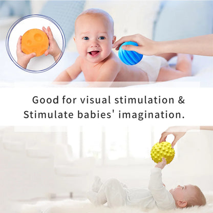 Textured Balls for Baby Sensory Play 6-12 Months