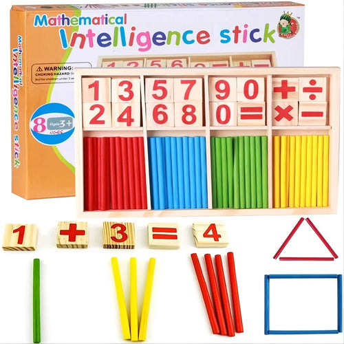 Kids Montessori Wooden Educational Math Calculate Mathematics Games