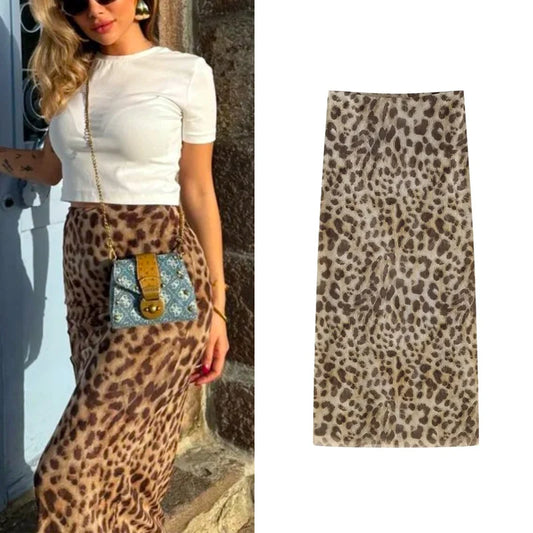 Lightweight Perfect Women's Leopard Skirt