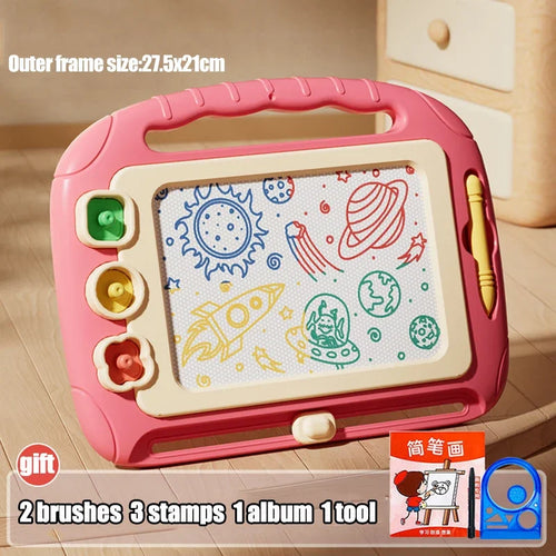 Children Cartoon Drawing Board Baby Puzzle Magnetic Writing Board Toy