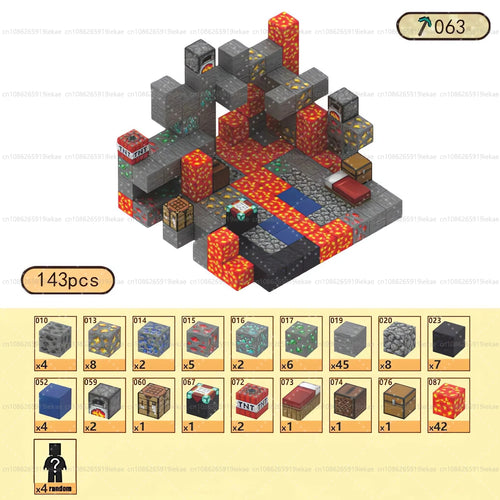 Magnetic Building Blocks Mine World Magnet Cube Set STEM Montessori