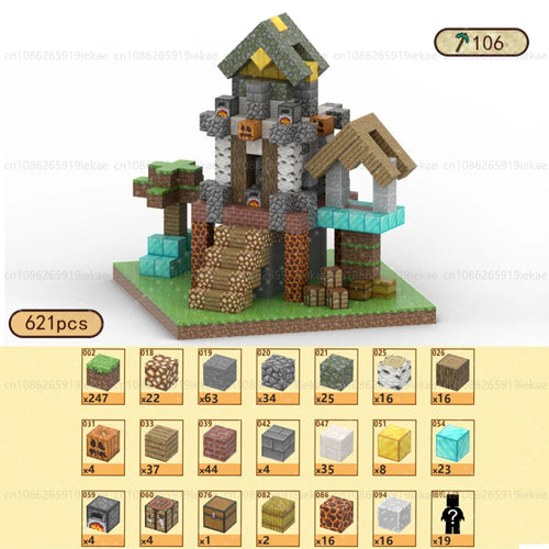 Magnetic Building Blocks Mine World Magnet Cube Set STEM Montessori