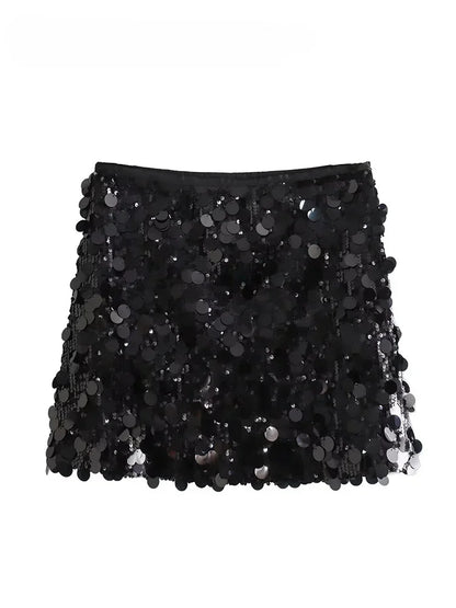 Minifalda de lentejuelas 