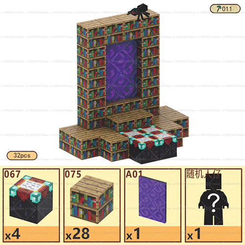 Magnetic Building Blocks Mine World Magnet Cube Set STEM Montessori