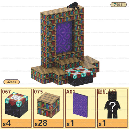 Magnetic Building Blocks Mine World Magnet Cube Set STEM Montessori