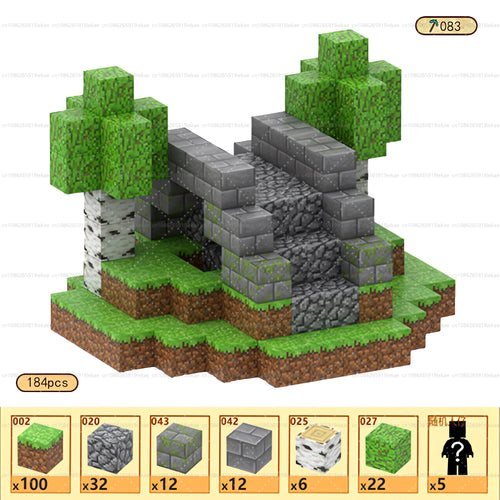 Magnetic Building Blocks Mine World Magnet Cube Set STEM Montessori