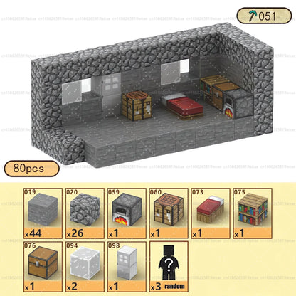 Magnetic Building Blocks Mine World Magnet Cube Set STEM Montessori