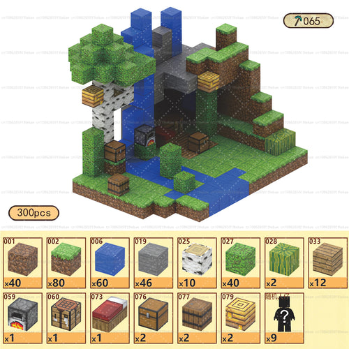 Magnetic Building Blocks Mine World Magnet Cube Set STEM Montessori