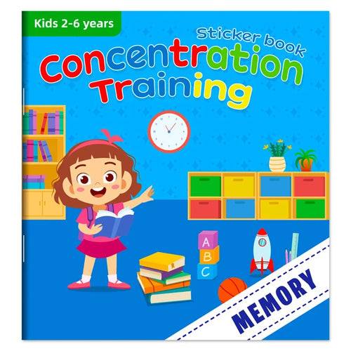 Montessori Toys Cartoon Sticker Books Focus on Potential Development