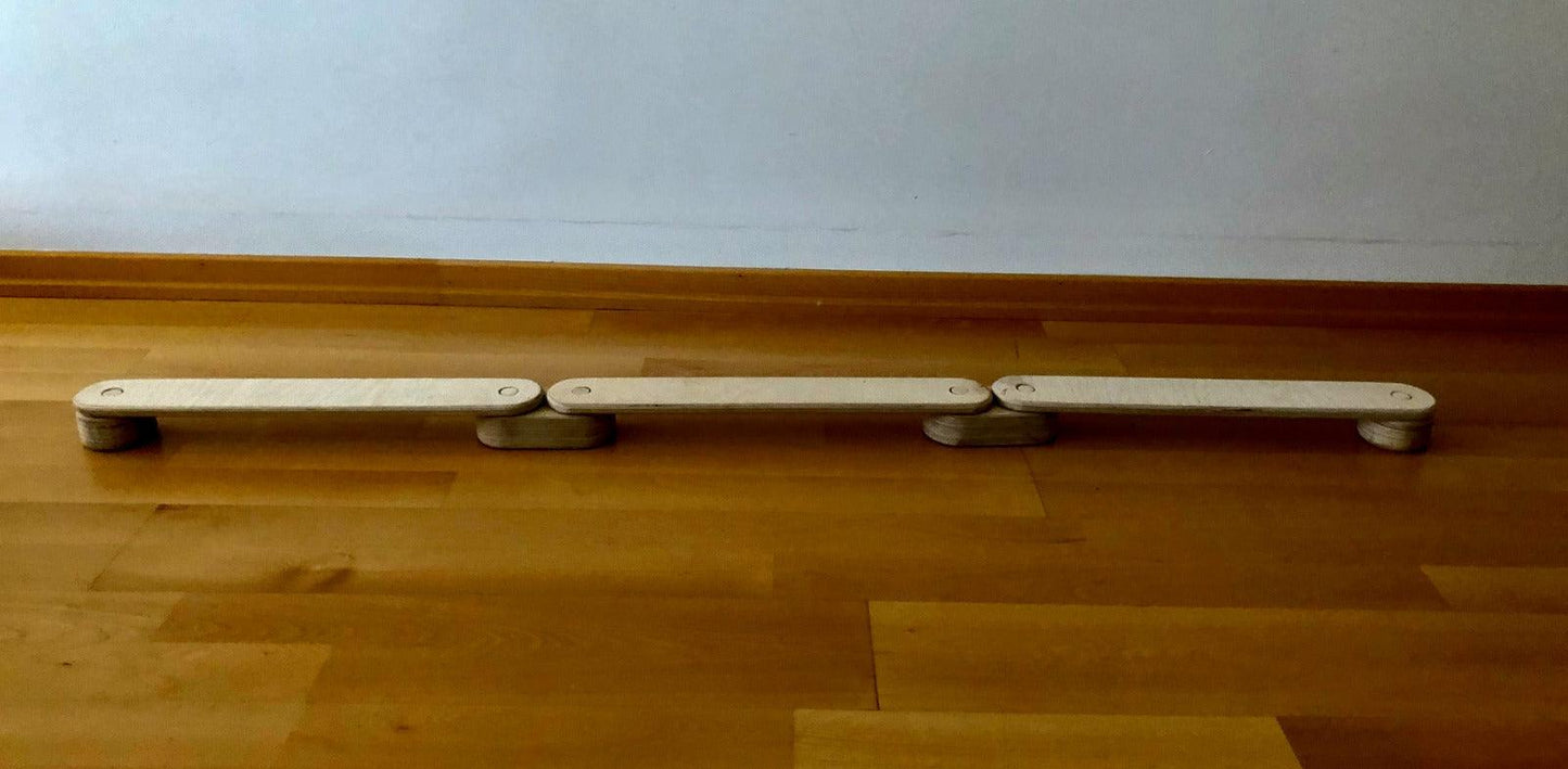 Circular Wooden Balance Beam Set | Montessori