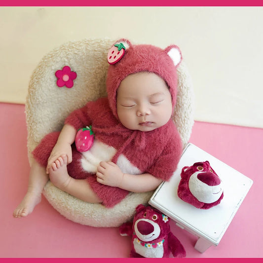 Newborn Photography Clothes Cute Bear Ear Hat Knitted - Buy Mom the Perfect Gift