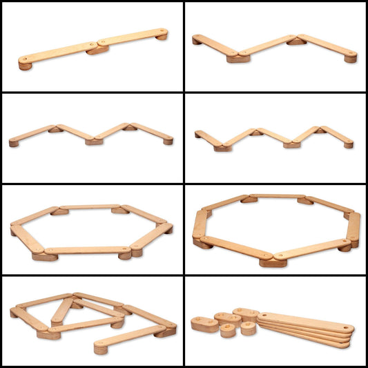 Circular Wooden Balance Beam Set | Montessori