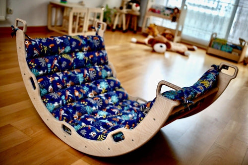 Montessori Climber Set: Arch, Rocker, Ramp, and Pillow Options