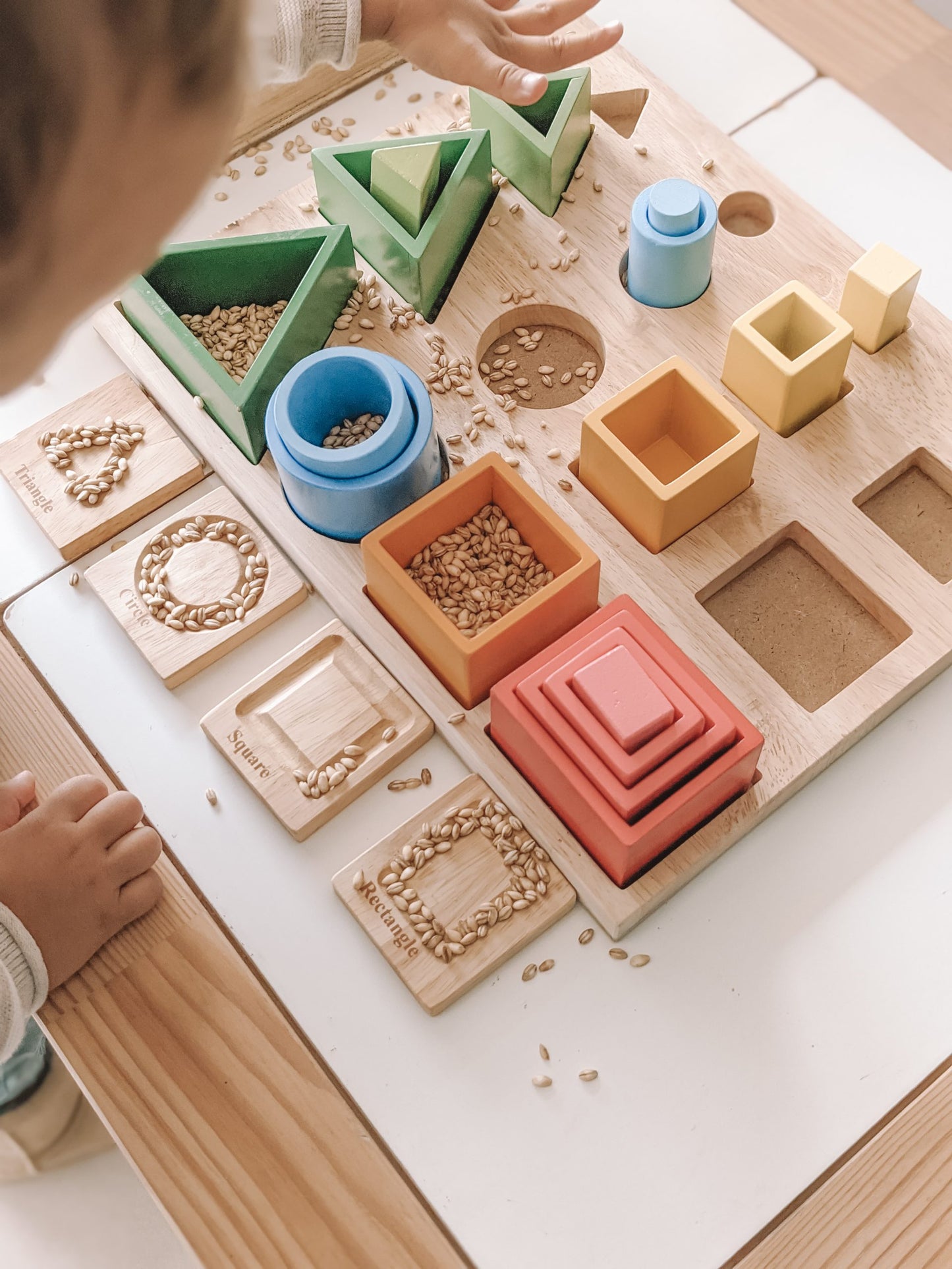 Montessori 3D sorting and nesting board