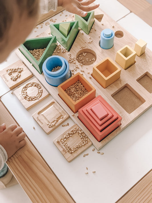Montessori 3D sorting and nesting board