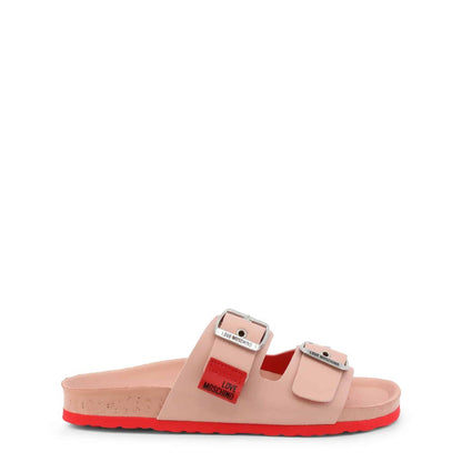 Sandalias rosas tipo slide 