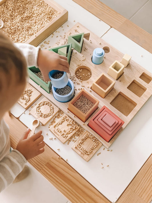 Montessori 3D sorting and nesting board
