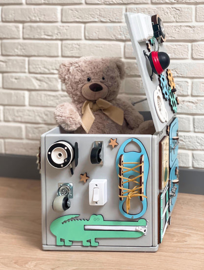 Busy Cube & Storage For Toys