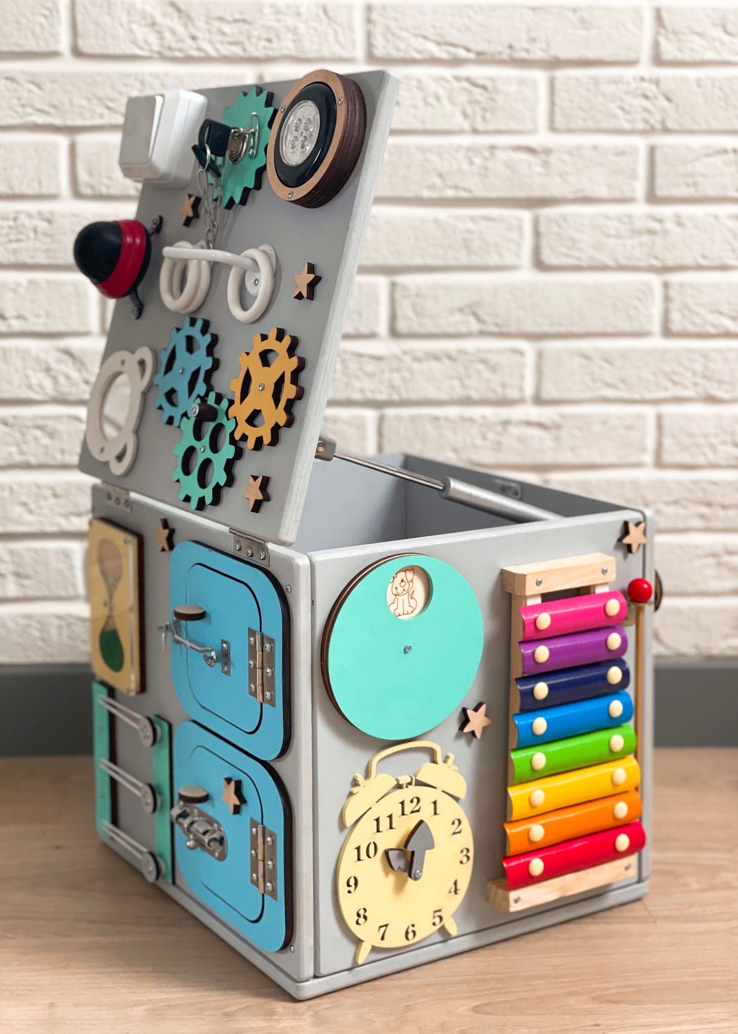 Busy Cube & Storage For Toys