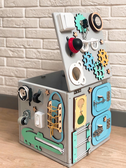 Busy Cube & Storage For Toys