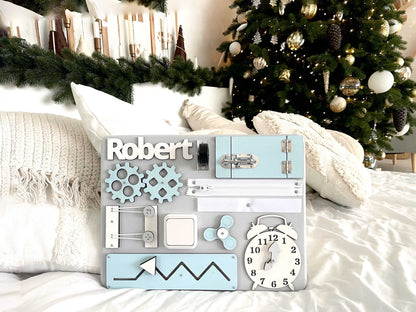 Mini Busy Board Pastel Blue