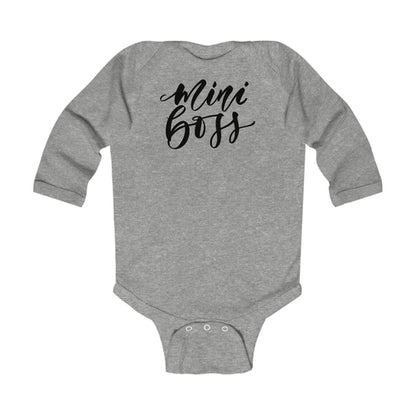 Body de manga larga para bebé - Estampado Mini Boss