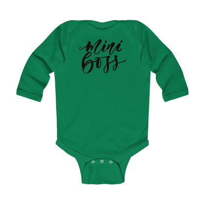 Body de manga larga para bebé - Estampado Mini Boss