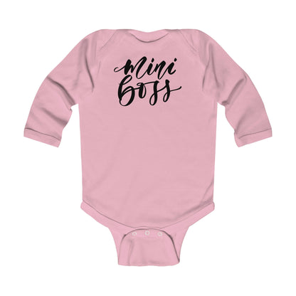 Body de manga larga para bebé - Estampado Mini Boss