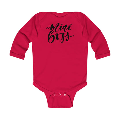 Body de manga larga para bebé - Estampado Mini Boss