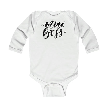 Body de manga larga para bebé - Estampado Mini Boss