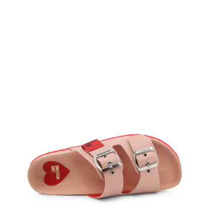 Sandalias rosas tipo slide 
