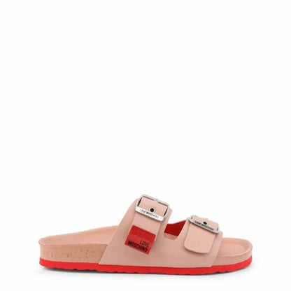 Sandalias rosas tipo slide 